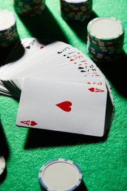 Our slot123 Casino Hold'em table interface with card layout
